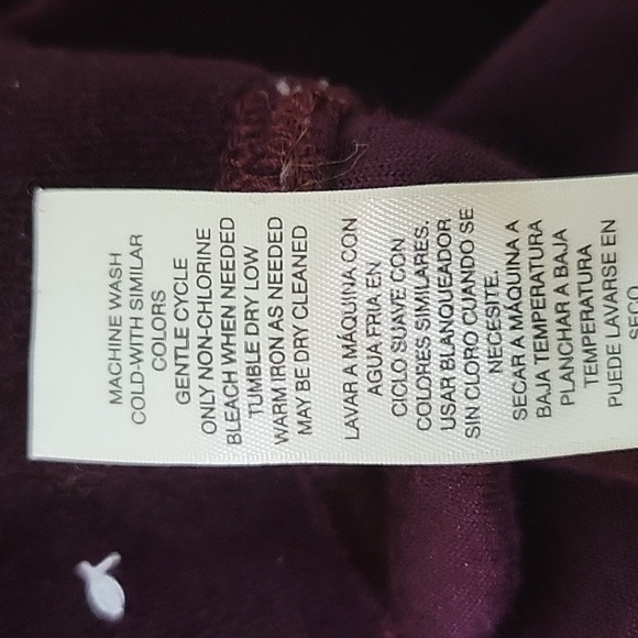 Chico's Zenergy Plum Velour Slim Pull-on Pants Size Small - Picture 7 of 7